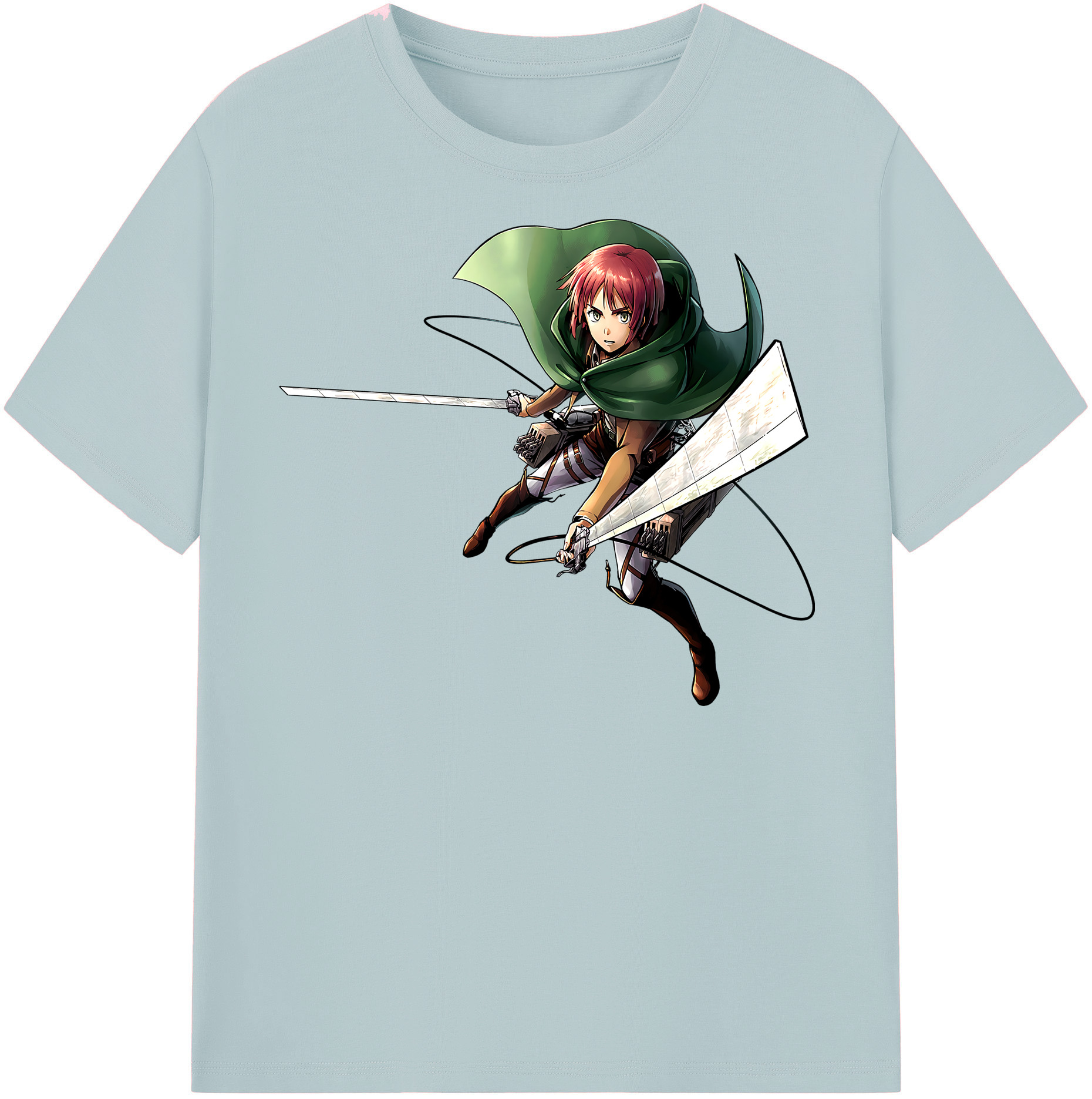 （画像用） 進撃の巨人 Attack on Titan 綿100％半袖Tシャツ（フロントプリント）